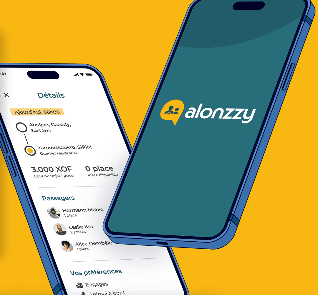 Alonzzy, Application de covoiturage longue distance